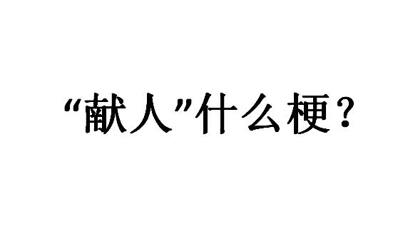 献人是什么梗